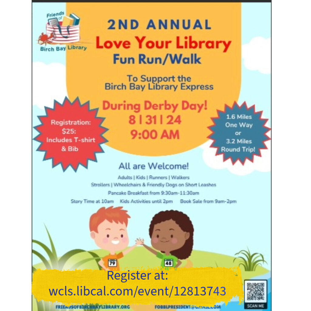 2024 Fun Run/Walk poster with reg info